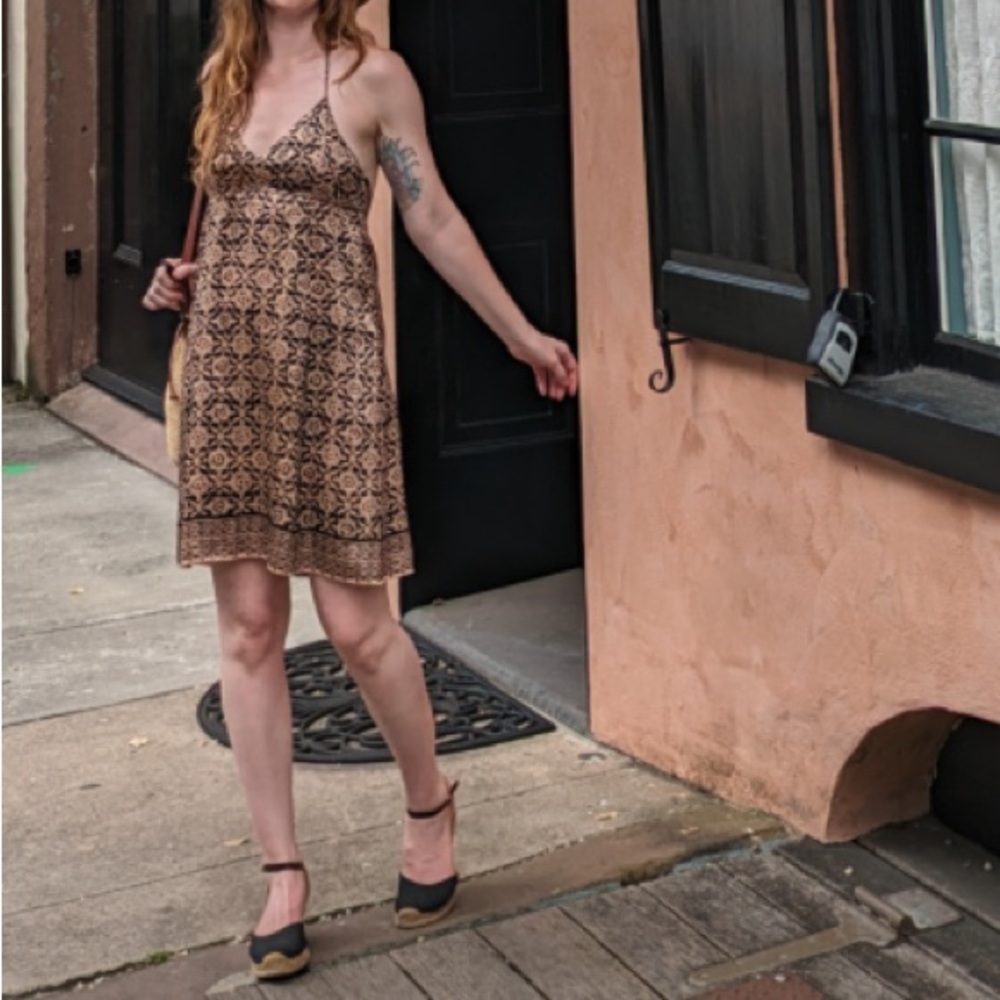 Laundry by Design (Shelli Segal) Vintage Silk Halter Dress Size 4